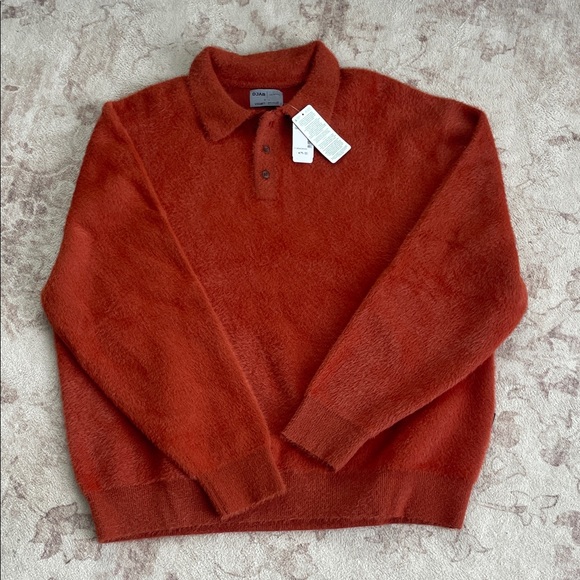 Simons Deep Rust Men's Sweater - Picture 1 of 5